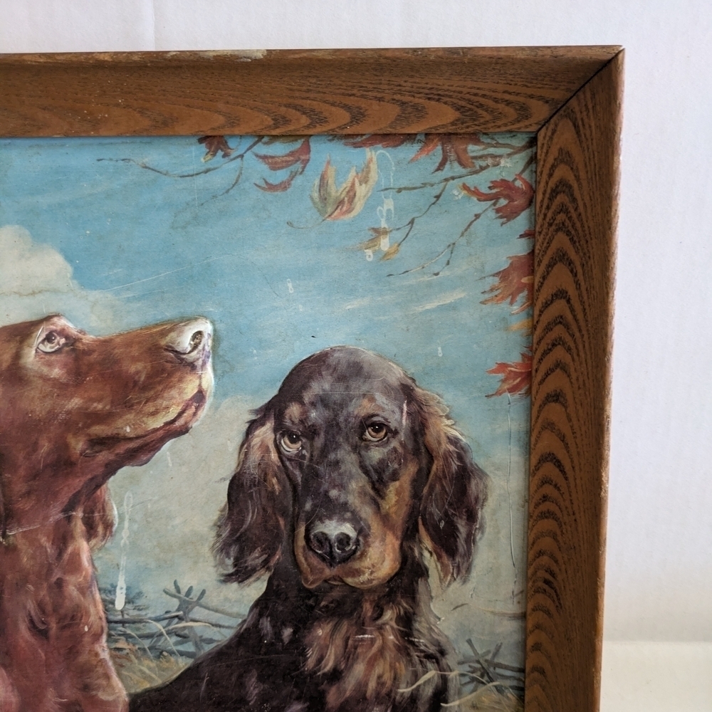 Framed Dog Portrait Painting - Brown and Black. Raised Art. - Picture 7 of 7